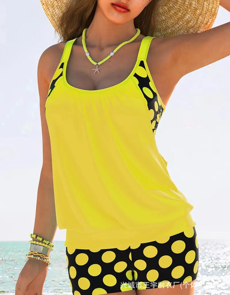 🏖️【S-5XL】Seksowny damski kostium kąpielowy Halter Polka Dot Plus Size 2025-4005244