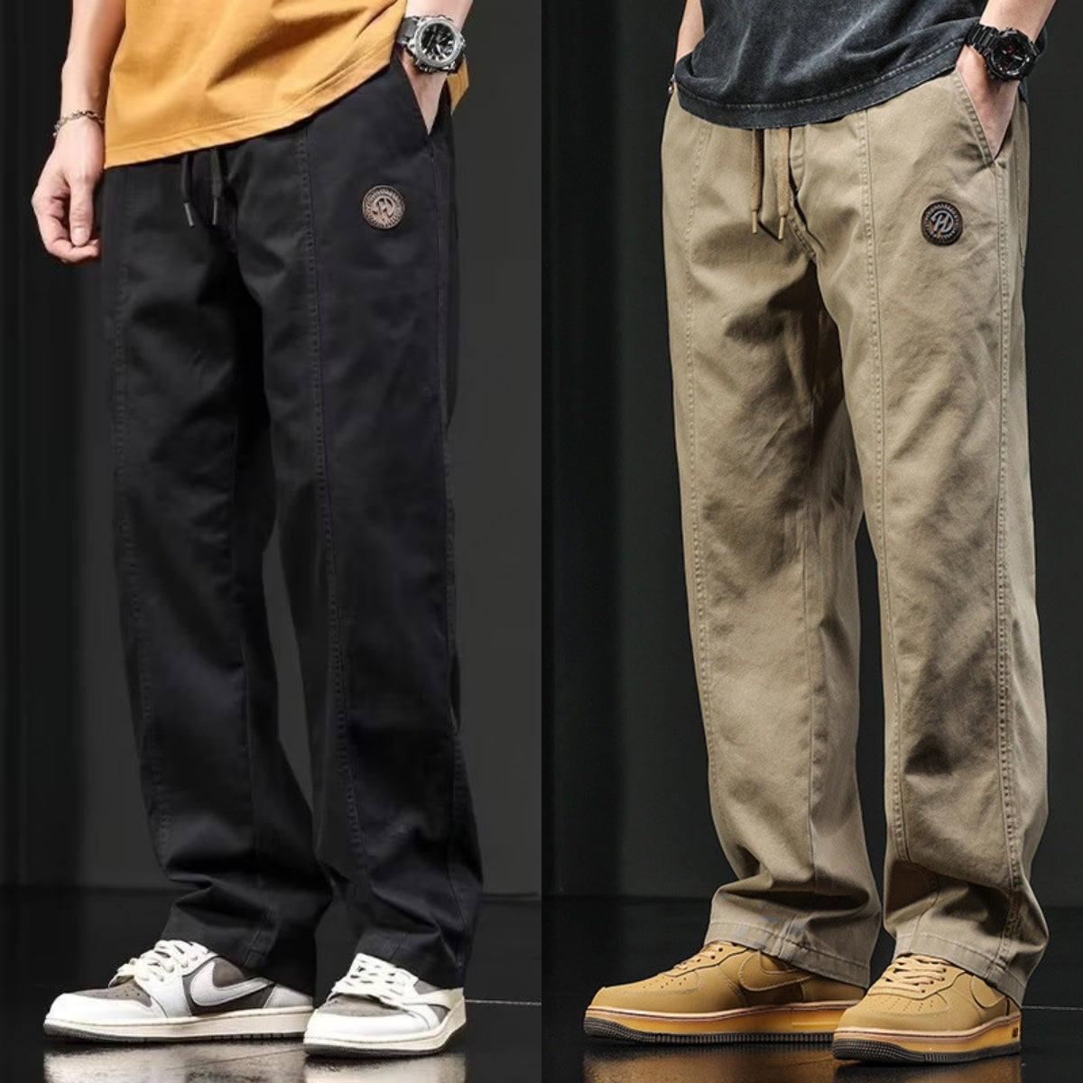 🔥【Oferta czasowa: 50% zniżki】🔥【M-5XL】Nowoczesne, wygodne, luźne spodnie męskie, idealne na jesień i zimę ✅【40-100】-3790717