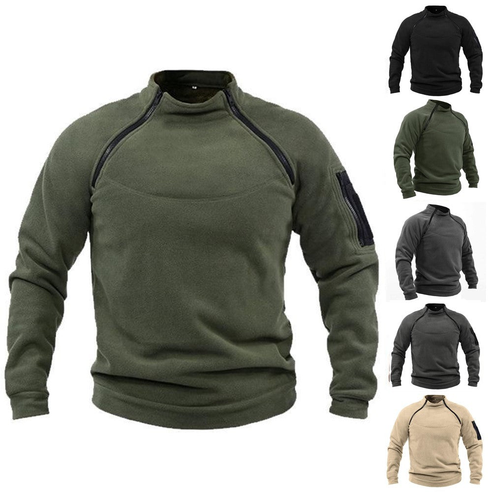 【S-4XL】Męski, ciepły T-shirt outdoorowy na jesień i zimę z długimi rękawami 3784051