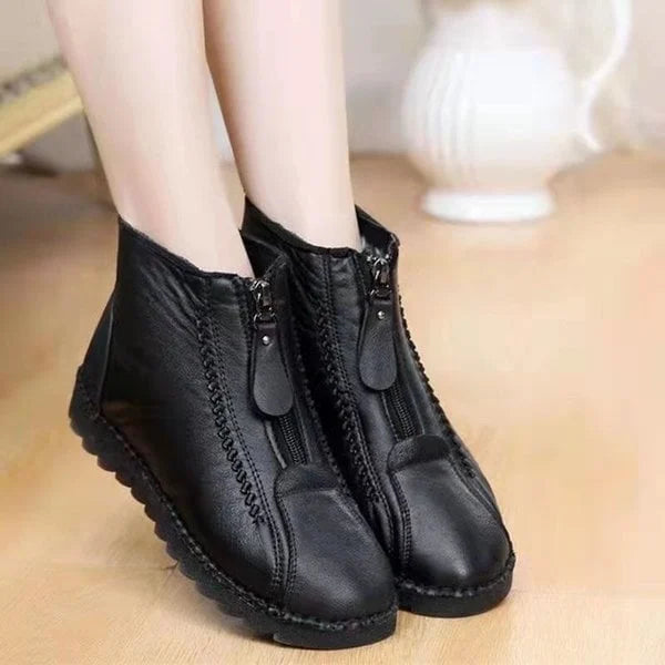 【30% OFF】【35-41】Włoskie ręcznie wykonane damskie skórzane buty antypoślizgowe-4095037