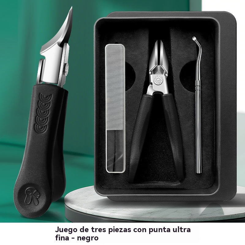🔥🔥 Cortaúñas antisalpicaduras con borde inclinado de 25° (juego de 3 piezas)-4242033