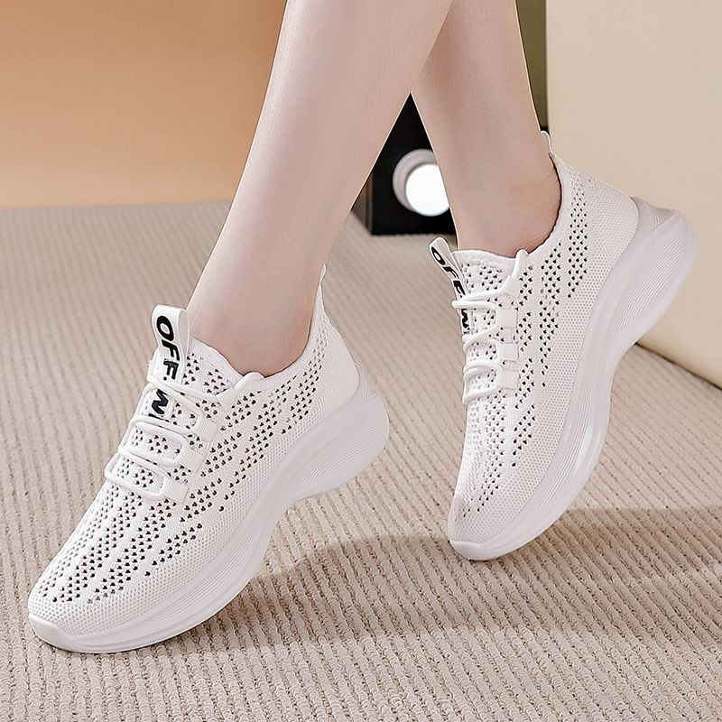 👟【35-41】 2024 Modne damskie buty sportowe z pustą siateczką oddychające siateczką codzienne buty sportowe Wszechstronne-3683484