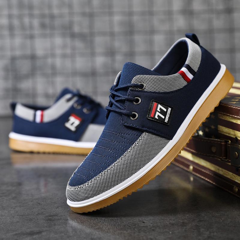 🔥HOT SALE🔥【39-44】 2024 Casual oddychające buty z płótna dla mężczyzn-3623994