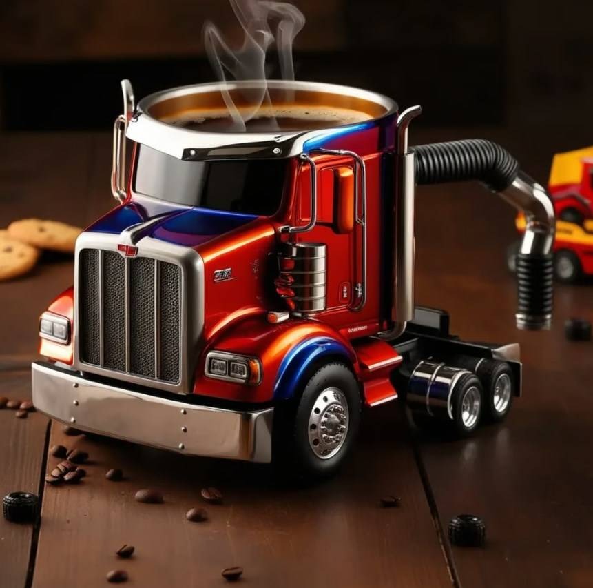 🚛🚚 Ručně vyráběné hrnky na kávu pro kamiony