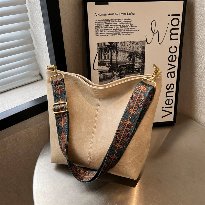 🔥👜【Ograniczona ilość】2025 Nowa torba na ramię w stylu retro z geometrycznym wzorem, duża, modna damska-3954652