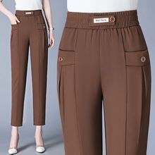 【S-4XL】🔥Kup 1, a 1 dostaniesz gratis🔥Nowe wysokiej jakości proste spodnie, swobodne letnie spodnie wierzchnie, proste, dopasowane spodnie z wysokim stanem-3950371