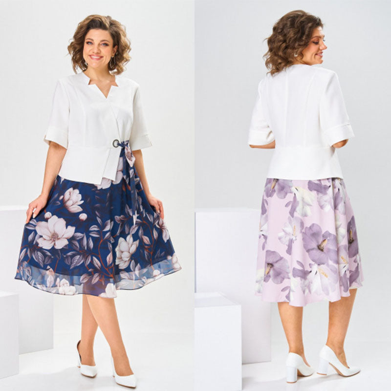 🌸【S-5XL】 2025 rochie nouă din bumbac și in de calitate superioară, set de rochii