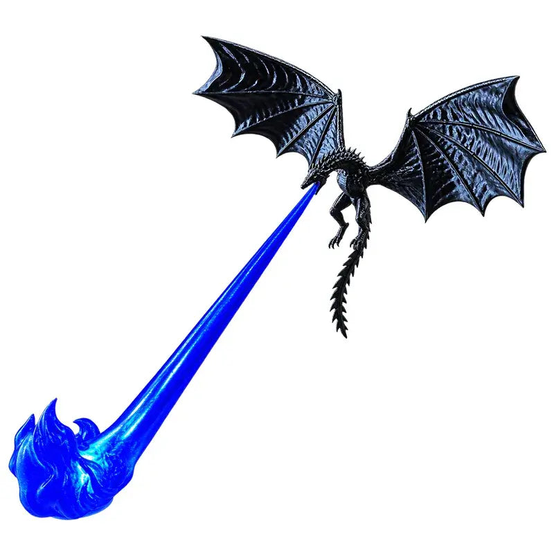 🐉🔥 3D LED světlo s ohnivě chrlícím drakem 🐉🔥| Fantasy zářící dekorace na poličku