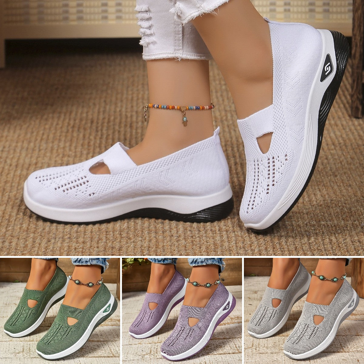 🔥🌟【35-42】🌟 Casualowe buty damskie, oddychające i wygodne 3726938