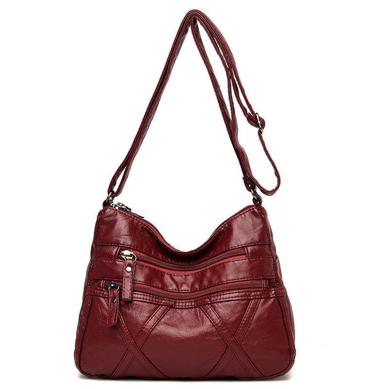 🔥👜【Nowa promocja produktu】 💟💖【50% ZNIŻKI】2025 nowa miękka skórzana torba na ramię o dużej pojemności, modna