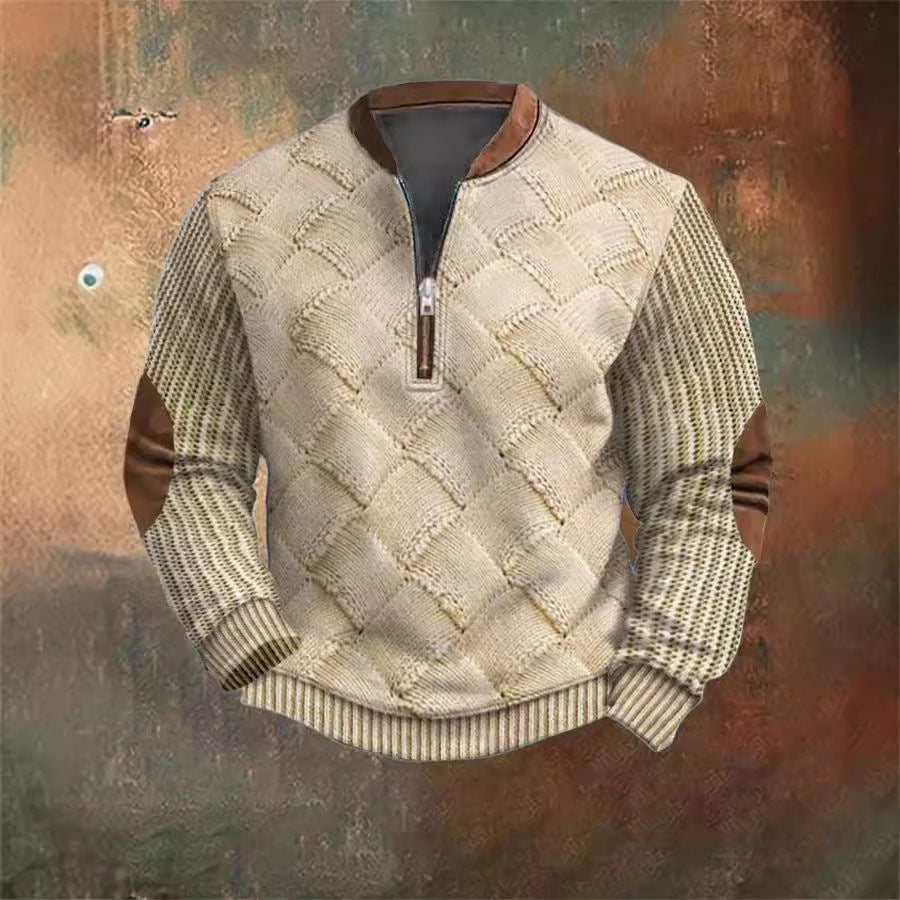 🔥⛄【S-5XL】2024 nowa męska bluza z zamkiem błyskawicznym na jesień i zimę-3798800