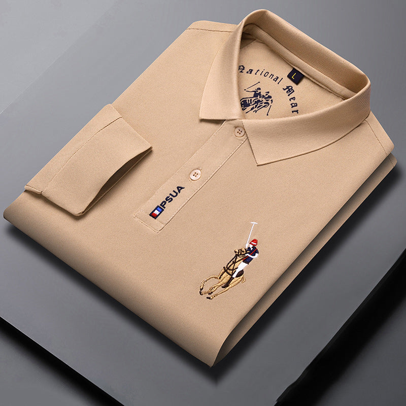 🔥【Zniżka 48%】【M-4XL】Nowa męska koszulka polo z długim rękawem 2024-3796825