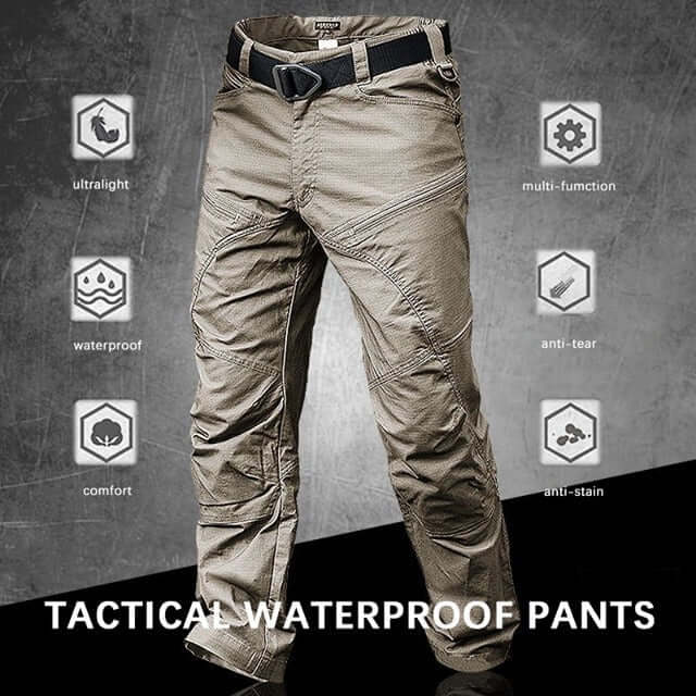 🔥Bestseller🔥【S-5XL】Męskie taktyczne spodnie bojowe w kamuflażu, z kieszeniami-4101286