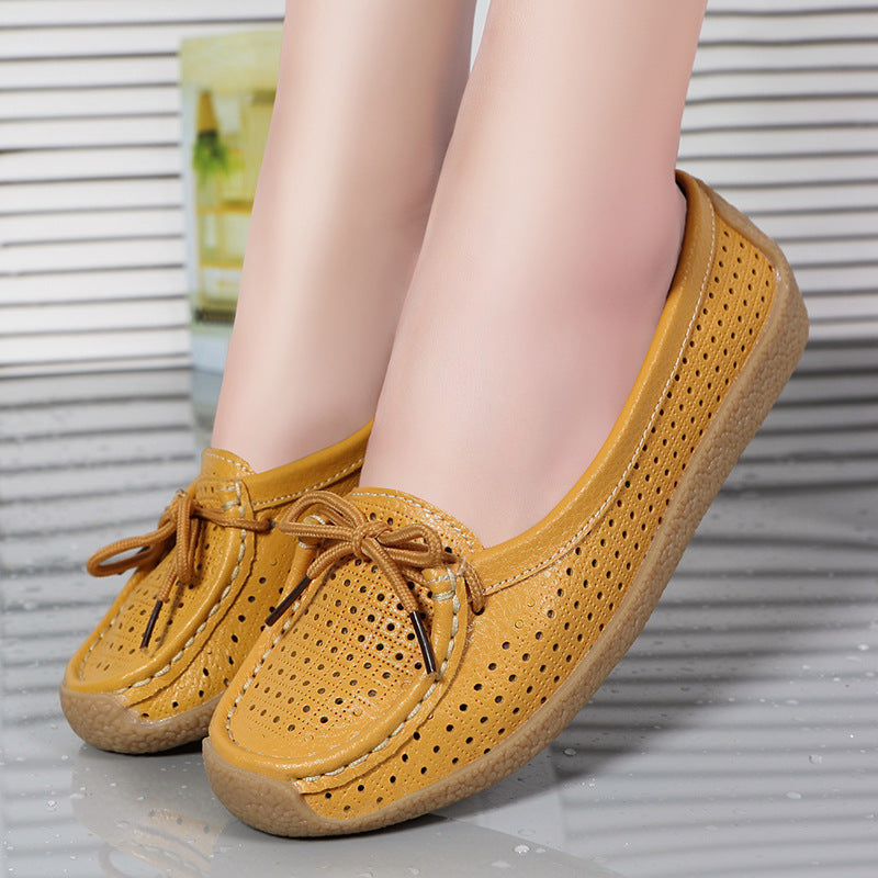 【35-41】 2025 New Style Soft Sole Flat Wszechstronne buty damskie-3923493
