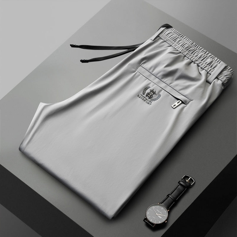 🔥【Kup 1, a 1 dostaniesz gratis】👖👖【40-115 kg】Nowe spodnie z elastycznego jedwabiu na wiosnę i lato 2025--Dwa kawałki-4035772