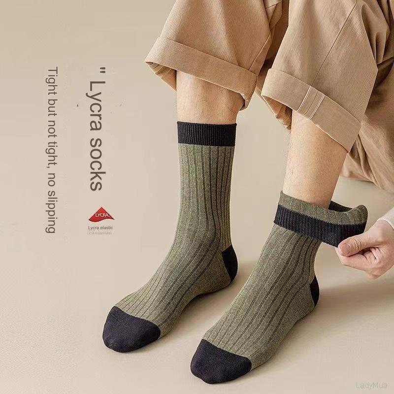 😍🧦【10 par】2024 Nowe męskie bawełniane skarpetki z dezodorantem pochłaniającym pot-3796920