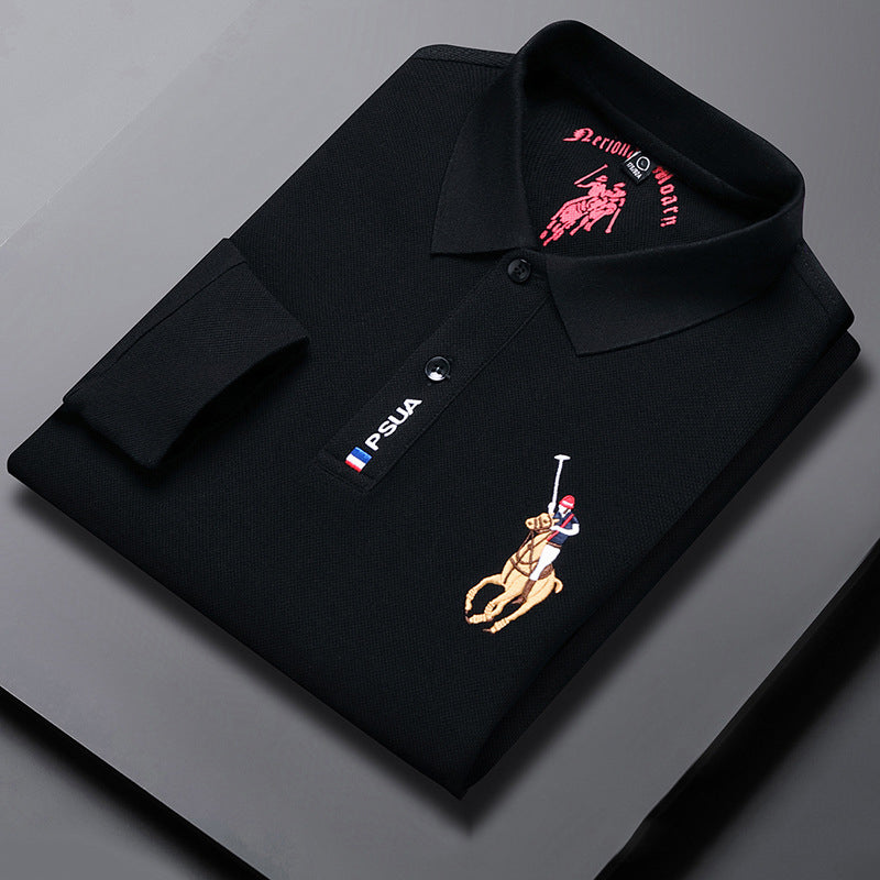🔥【Zniżka 48%】【M-4XL】Nowa męska koszulka polo z długim rękawem 2024-3796825