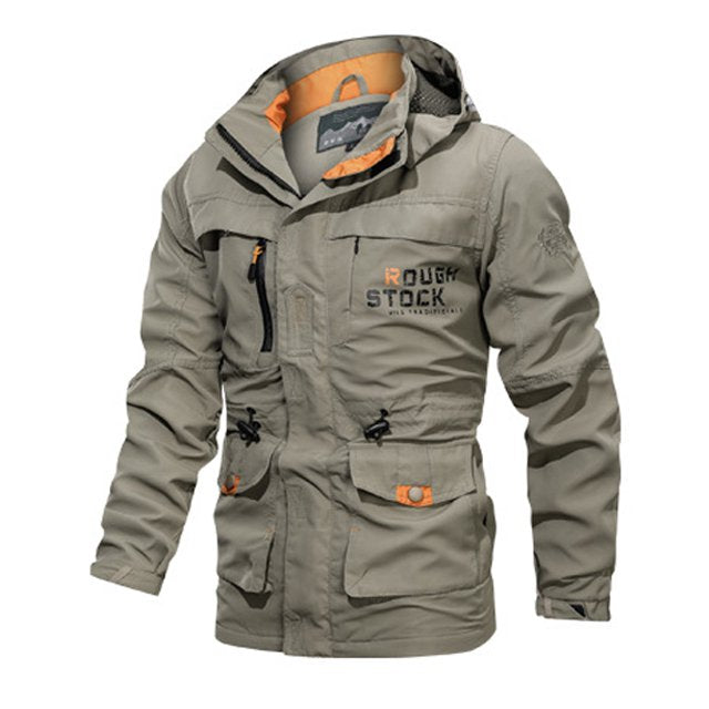 🔥 【M-4XL】Nowa wiosenna wiatroszczelna kurtka przeciwdeszczowa dla mężczyzn 3784061