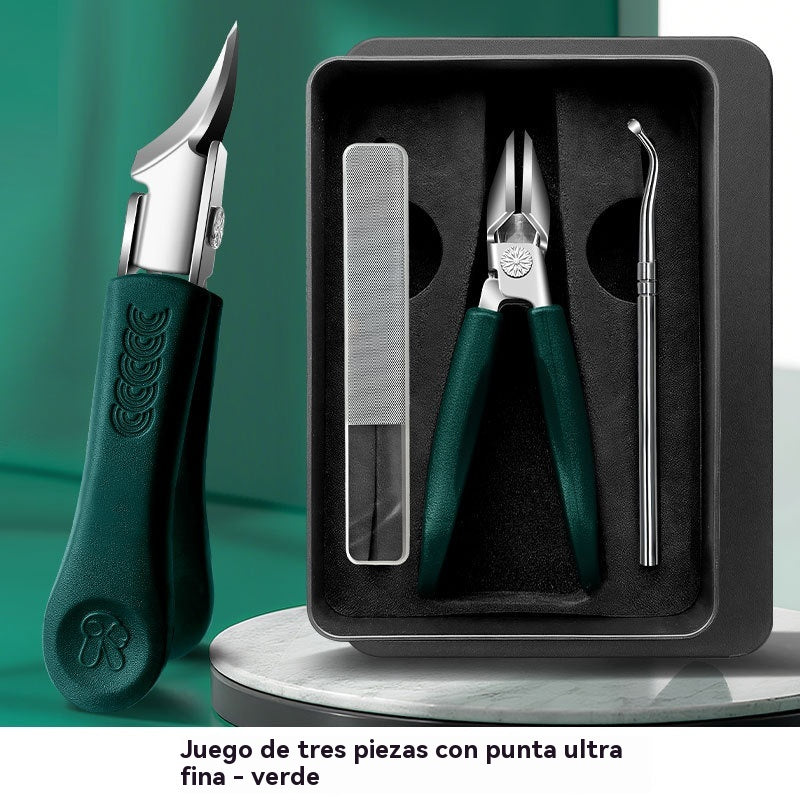 🔥🔥 Cortaúñas antisalpicaduras con borde inclinado de 25° (juego de 3 piezas)-4242033