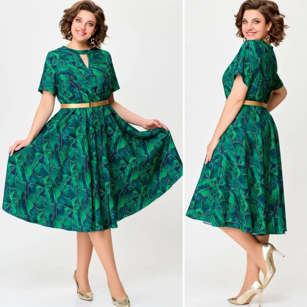💟【S-5XL】👗Nowa modna sukienka, klasyczny design, elegancka i prosta-3730100
