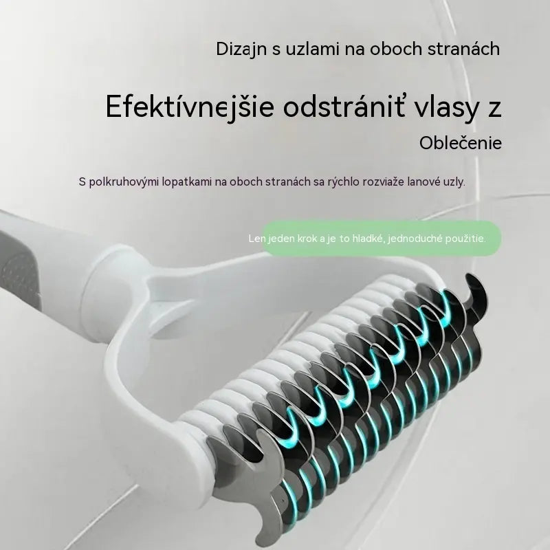 🐶【Kupte 1 a získejte 1 zdarma】-2 kusy--🧹 Oboustranný samočistící kartáč pro domácí zvířata: Odstraňuje odumřelé chlupy a snižuje vypadávání srsti u psů a koček.