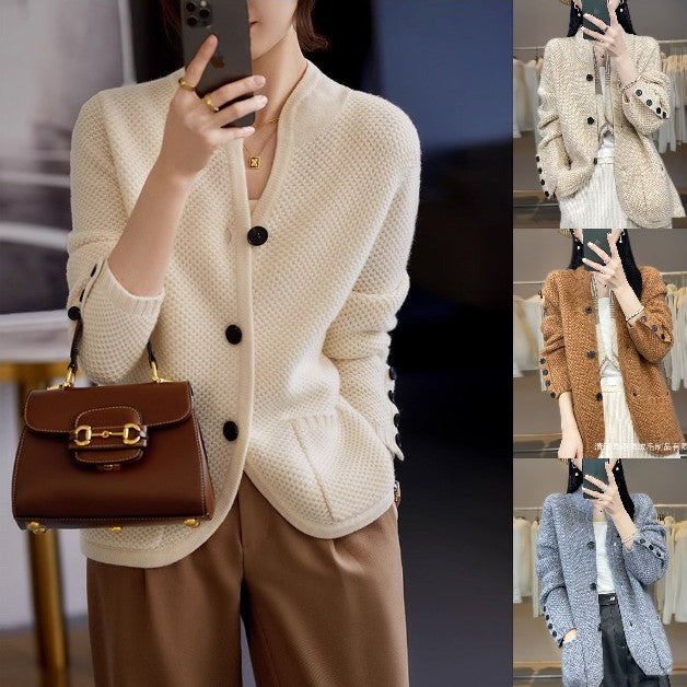 【S-2XL】Stylowa retro francuska kamizelka z kaszmiru