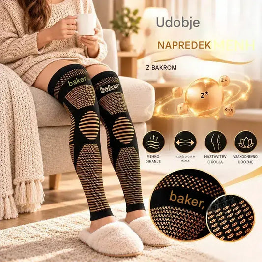 😊2 izdelka za 25 € 🦵 Dolga elastična najlonska opornica za koleno | Kompresijsko prileganje, toplota in prožnost za šport ter vsakodnevno uporabo