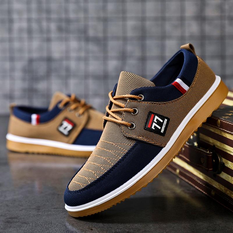 🔥HOT SALE🔥【39-44】 2024 Casual oddychające buty z płótna dla mężczyzn-3623994