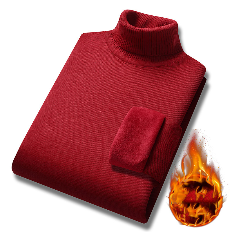 【🔥M-4XL】 2024 w nowym stylu, lekki, luksusowy męski sweter z golfem, kaszmirowy sweter biznesowy na co dzień-3810652
