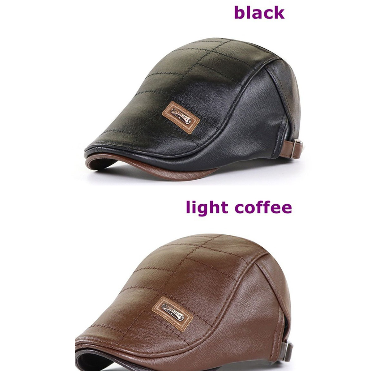🧢【Kup jeden, drugi dostaniesz gratis】🔥Męski beret skórzany w stylu vintage-4106020