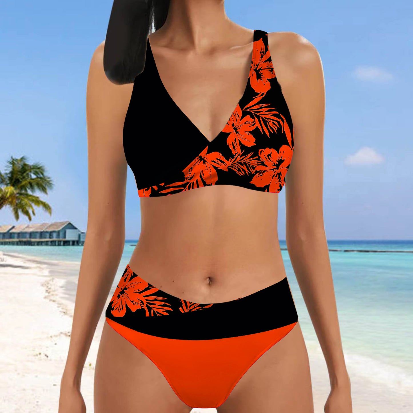 👙【S~5XL】Nowy styl damski dwuczęściowy kostium kąpielowy bikini