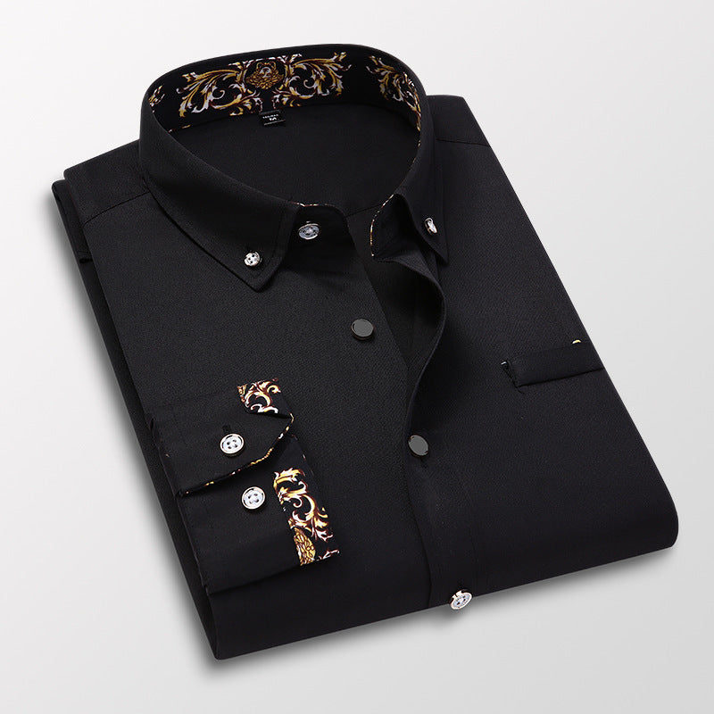 【M~5XL】👔Męska koszula biznesowa ✅ Wygodna i oddychająca ✅ Niezbędna odzież męska-3590725