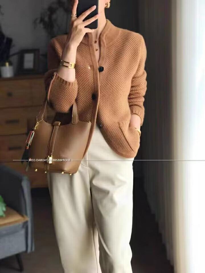 【S-2XL】Stylowa retro francuska kamizelka z kaszmiru