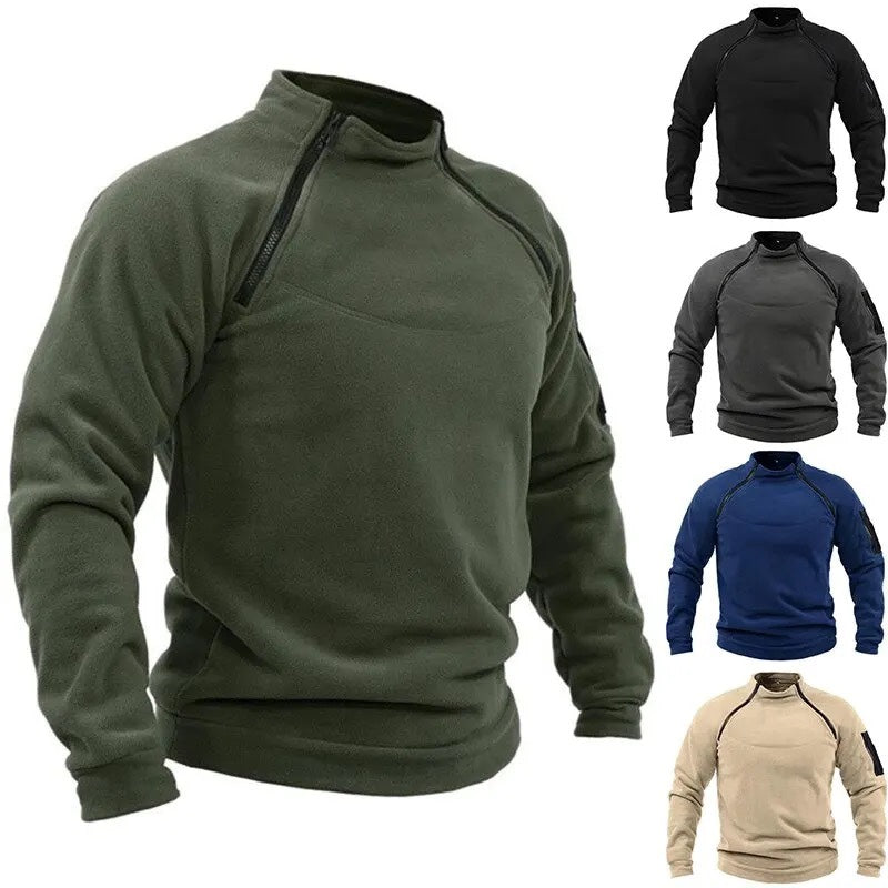 【S-4XL】Męski, ciepły T-shirt outdoorowy na jesień i zimę z długimi rękawami 3784051