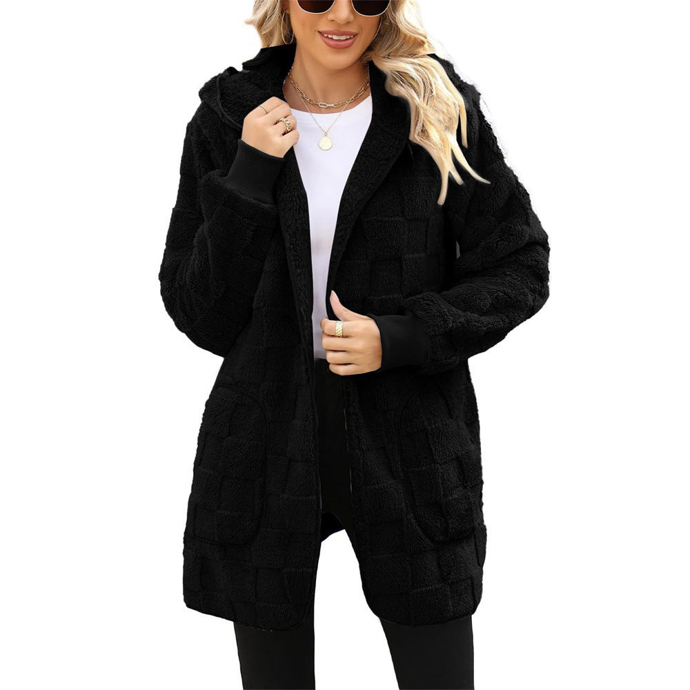 ☃️❄️【S–5XL】🌸 Zimní novinka: dámská kostkovaná zateplená bunda s hřejivou podšívkou pro volný čas