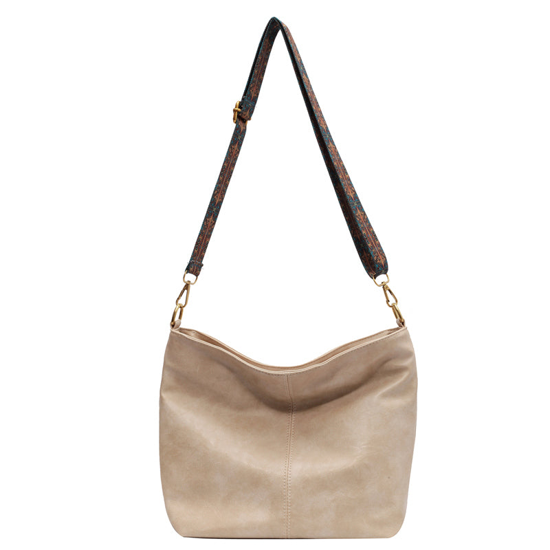 🔥👜Nowość 2024 Duża torba na ramię w stylu vintage z geometrycznym wzorem-3743172