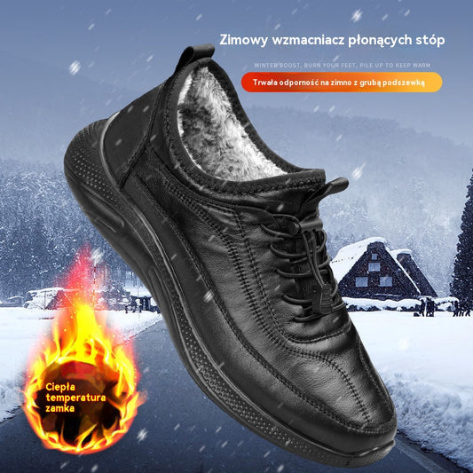🔥【39-44】👞wyściełane polarem, ciepłe, sportowe, codzienne buty męskie z bawełny 4195215