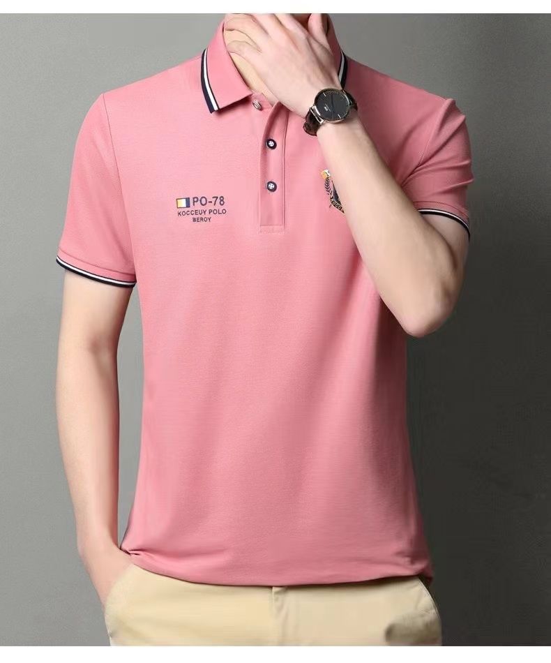 【M-4XL】Nowa męska koszulka polo, jednolity kolor
