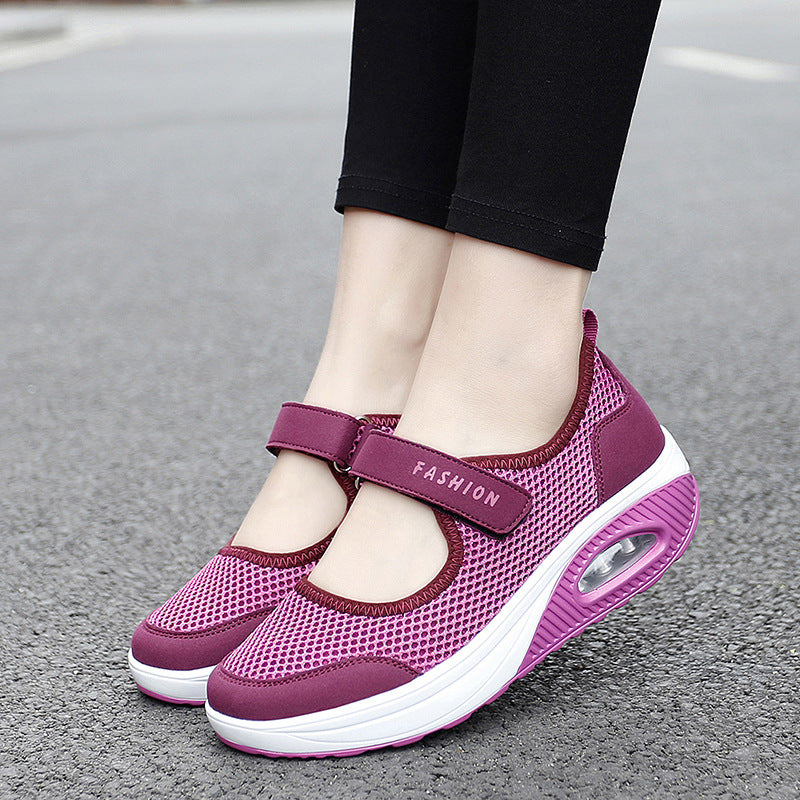 🔥【35-42】2024 nowe buty damskie z niską cholewką i siateczką na poduszce powietrznej-3702078