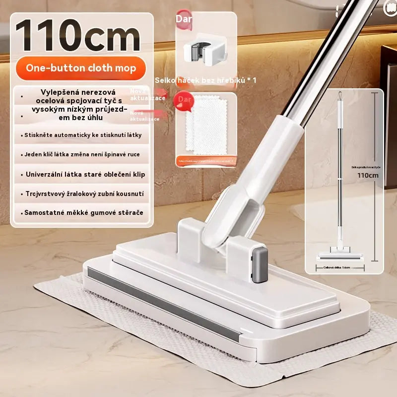 💦Multifunkční mop s klipem na hadřík, nový mop do domácnosti, který nevyžaduje mytí✅ 4239867