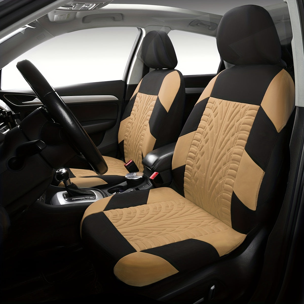 🚗🚗【Oferta ograniczona czasowo】2025 nowy modny uniwersalny miękki skórzany zestaw pokrowców na siedzenia samochodowe-3995062