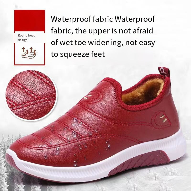 【35-41】 Ciepłe, wodoodporne buty na płaskiej podeszwie-3777484