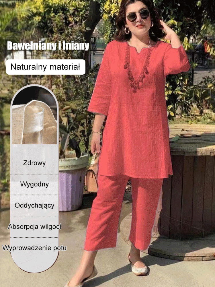 【40-100KG】 2025 nowy wiosenny temperament/garnitur dojeżdżający do pracy bawełna i len 3929082
