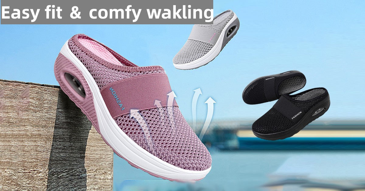 【45% zniżki】【35-43】2025 Buty z pustej siatki z poduszką powietrzną-3892537