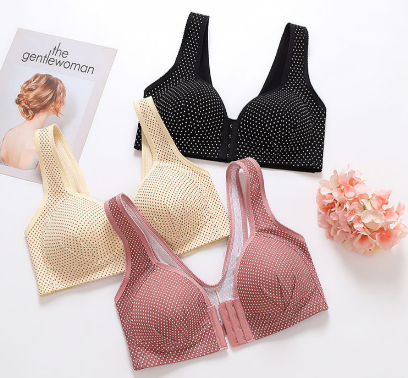 💕【3dílná sada】Letní dámská prodyšná podprsenka bez kostic s push-up efektem