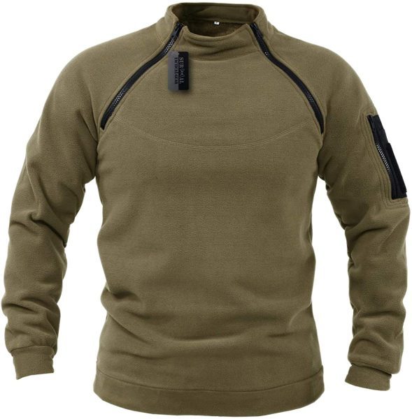 【S-4XL】Męski, ciepły T-shirt outdoorowy na jesień i zimę z długimi rękawami 3784051