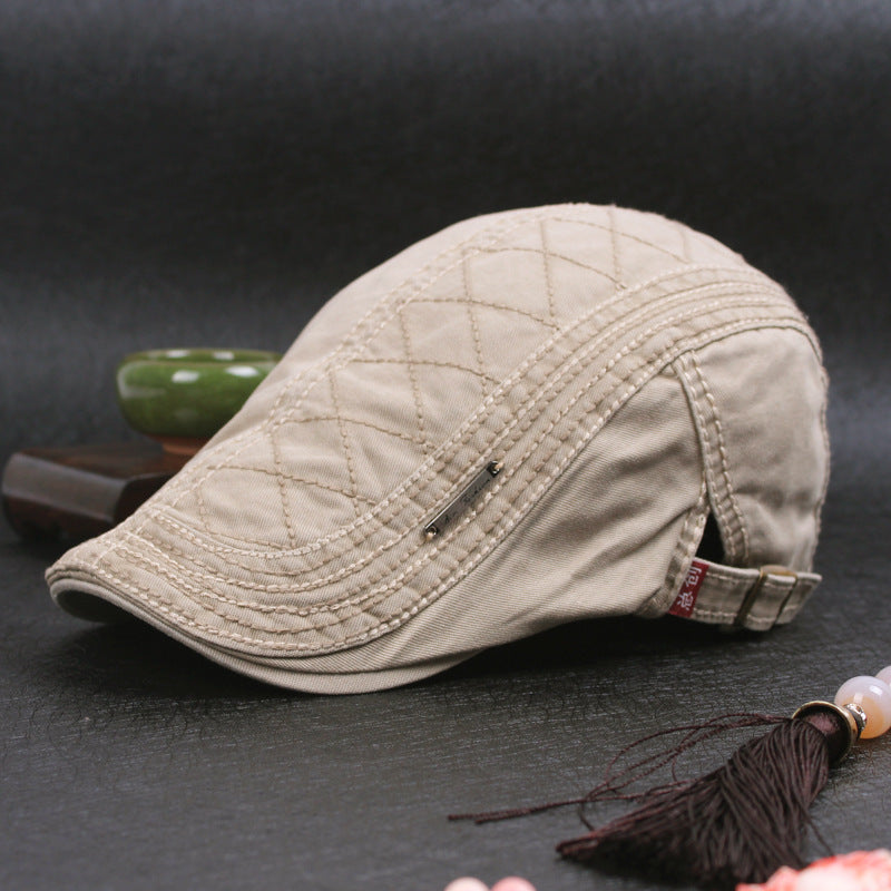 Regulowany dżinsowy beret w stylu vintage-3903735