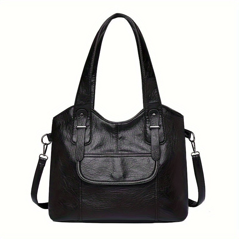 【Nowa popularna odzież damska】🎁👜Nowa modna, pojemna damska torba na ramię wykonana z prawdziwej skóry bydlęcej 4066388