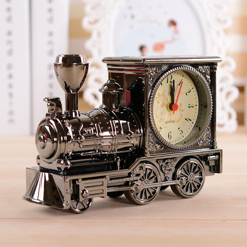📢📢¡49% de descuento! ⏰Reloj despertador de locomotora de vapor modelo retro 4232170