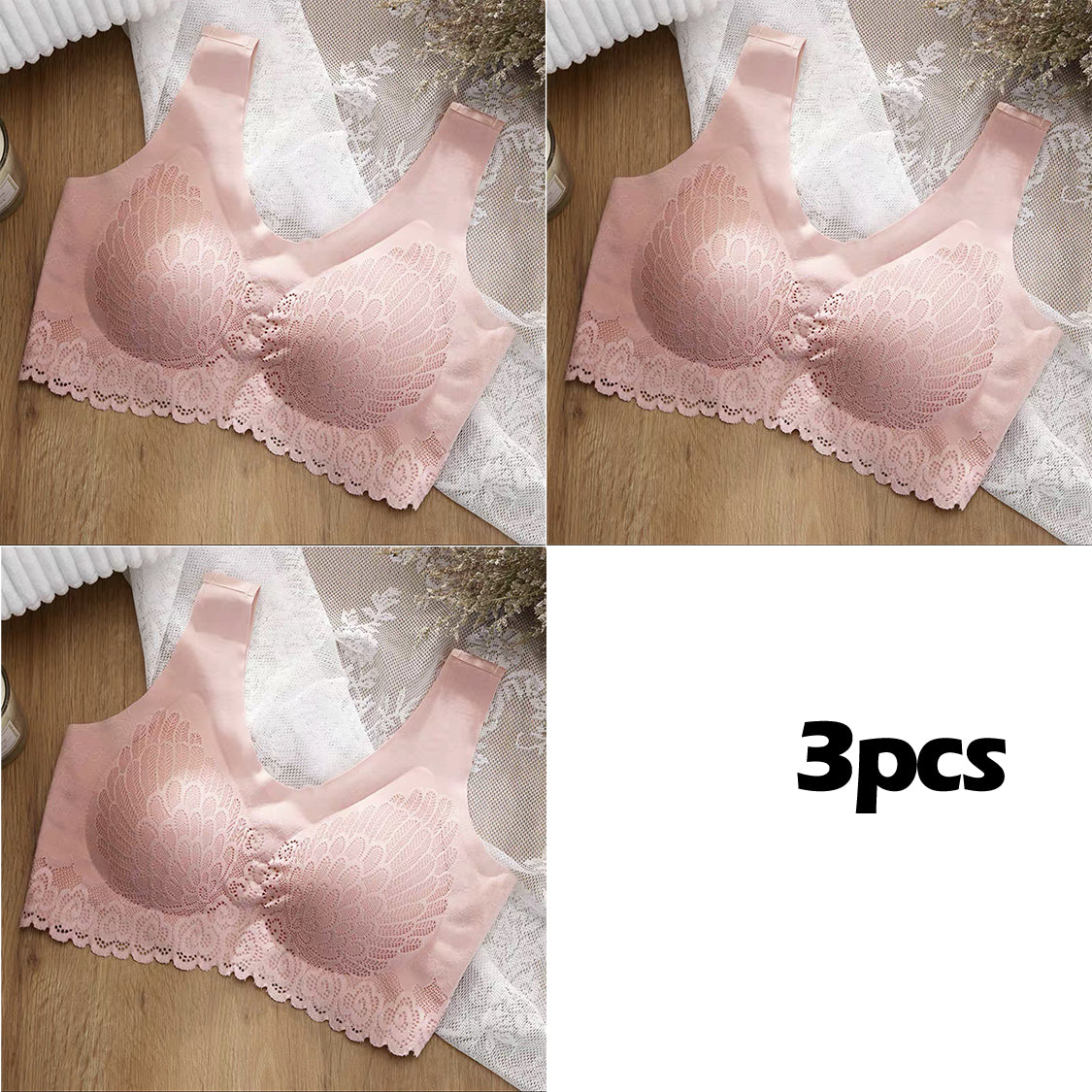 👙43% rabatu – oferta limitowana【Zestaw 3 szt.】Nowa, ulepszona, miękka i wygodna koronkowa bielizna w dużych rozmiarach-3954618